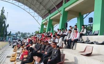 Rafiqul Amin, menghadiri Upacara Peringatan Hari Ulang Tahun (HUT) ke-81 Kemerdekaan Republik Indonesia yang digelar Pemerintah Kota Solok di Lapangan Merdeka Kota Solok, Senin (17/8/2026).