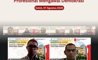 Hari Terakhir Orientasi PPPK Kelas 5, Tiga Staf Bawaslu Kota Solok Ikuti Kegiatan Secara Daring, 7 Agustus 2026