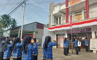 Jajaran Bawaslu Kota Solok Laksanakan Upacara Bendera dalam memperingati HUT ke 81 Kemerdekaan Republik Indonesia, 17 Agustus 2026