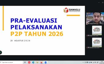 Bawaslu Kota Solok mengikuti Rapat Pra-Evaluasi Pelaksanaan Pendidikan Pengawas Partisipatif (P2P) di Sumatera Barat Tahun 2026