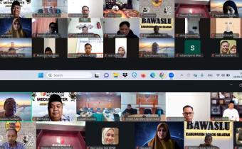 Bawaslu Kota Solok mengikuti Rapat Dalam Kantor (RDK) Evaluasi Pelaksanaan Pendidikan Pengawas Partisipatif (P2P) Tahun 2026