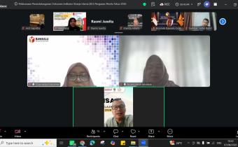 Koordinator Sekretariat Bawaslu Kota Solok mengikuti rapat daring pembahasan Pernyataan Kinerja Ketua dan Koordinator Divisi Bawaslu Provinsi serta Bawaslu Kabupaten/Kota Tahun 2026, Jumat (7/8/2026)
