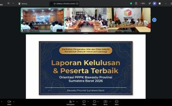 Tiga Pegawai Pemerintah dengan Perjanjian Kerja (PPPK) Bawaslu Kota Solok berhasil meraih predikat peserta terbaik dalam Orientasi PPPK dengan Kurikulum Pengenalan Nilai dan Etika pada Instansi Pemerintah Tahun 2026 di lingkungan Sekretariat Bawaslu Provinsi Sumatera Barat.