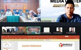 Bawaslu Kota Solok mengikuti Rapat Koordinasi Persiapan Pengawasan Pleno Penetapan Pemutakhiran Data Pemilih Berkelanjutan (PDPB) Triwulan III Kabupaten/Kota se-Sumatera Barat yang diselenggarakan Bawaslu Provinsi Sumatera Barat secara daring, Sabtu (26/9/2026).