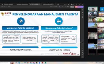 Bawaslu Kota Solok menghadiri kegiatan Sosialisasi Manajemen Talenta bagi ASN di Lingkungan Bawaslu se-Sumatera Barat yang dilaksanakan secara daring melalui Zoom Meeting, Selasa (1/9).