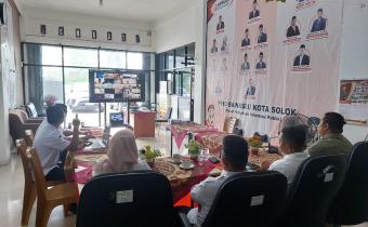 Bawaslu Kota Solok mengikuti kegiatan Sinergi Bawaslu dan BSSN: Memperkuat Keamanan Digital dalam Tata Kelola Pengawasan Pemilu”, secara Daring Rabu (9/9/2026).
