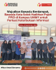 Foto Bersama Bawaslu Kota Solok dan Pihak UMMY Solok di Perpustakaan Kampus dalam Peluncuran Pojok PPID dan Pengawasan, 21/09/26